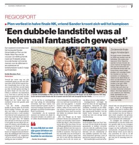 AD Haagse Courant, zaalhockey NK finale